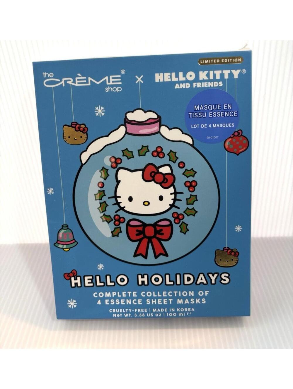 Hello Kitty & Friends x The Crème Shop Holiday Sheet Mask Set 4pc NEW